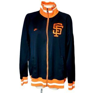 Nike SanFrancisco Giants M 2XL Full Zipper Retro Jacket MLB Baseball Cooperstown